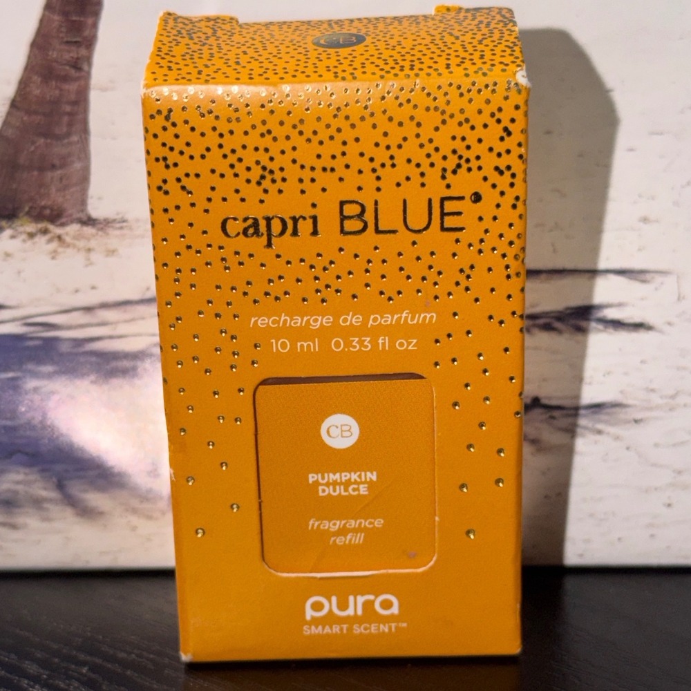 Pura Capri Blue Pumpkin Dulce Smart Scent Fragrance Refill 10ml 0.33oz New Box